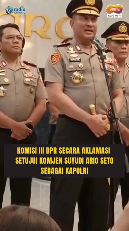 Komisi III DPR Setujui Suyudi Ario Seto sebagai Kapolri #Shorts