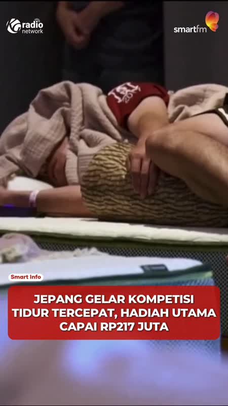 Lomba Tidur di Jepang, Pemenang Bisa Bawa Pulang Rp217 Juta! #Shorts