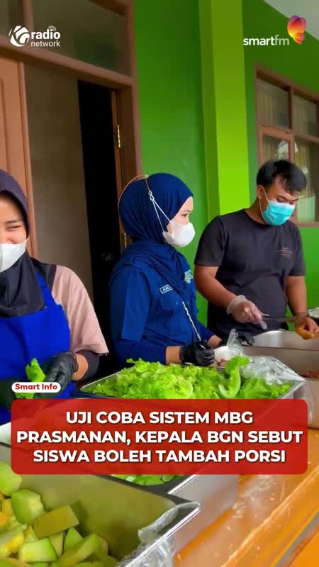 MBG Sistem Prasmanan Diuji Coba, Sisa Makanan Diklaim Berkurang #Shorts