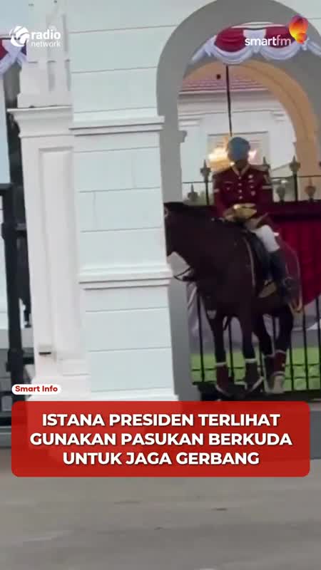 Paspampres Berkuda Jaga Istana Merdeka, Sambut Tamu Negara dan Kawal Upacara Kenegaraan #Shorts