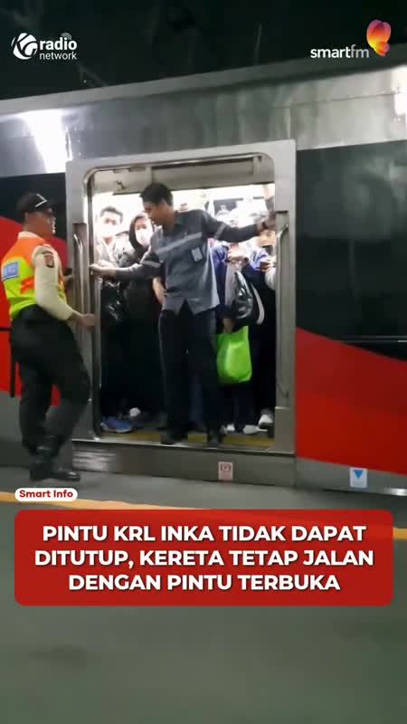 Pintu KRL Jakarta Kota–Bogor Tak Bisa Ditutup, Kereta Tetap Jalan KAI Commuter Minta Maaf #Shorts