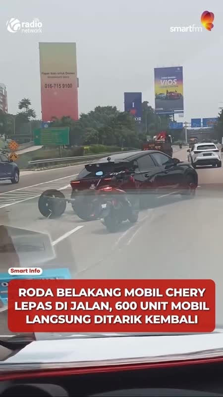 Roda Belakang Chery Omoda 5 Lepas di Malaysia, 600 Unit Kena Recall #Shorts