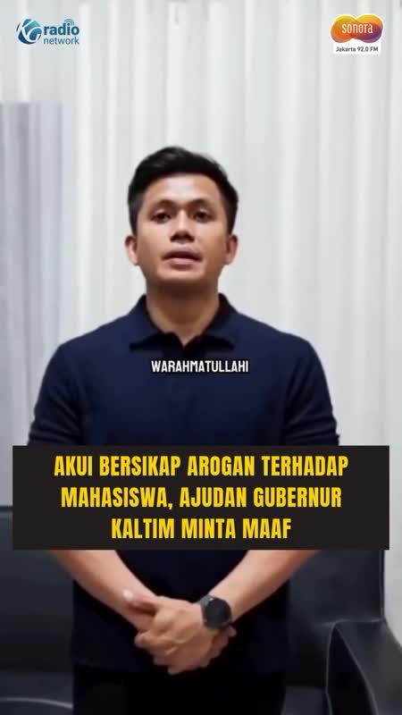 Akui Sikap Arogan, Ajudan Gubernur Kaltim Minta Maaf #Shorts