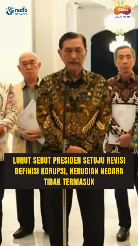 Prabowo Setujui Kajian DEN soal Definisi Korupsi Standar PBB #Shorts