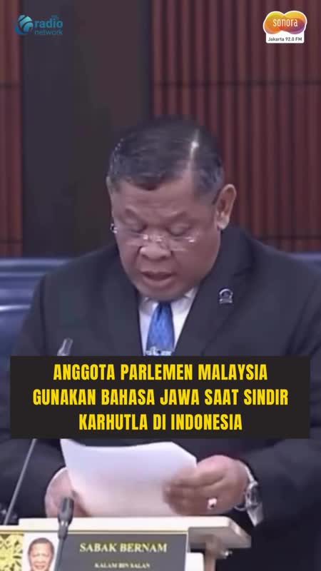 Karthutla Ganggu Kesehatan Warga Malaysia, Anggota Parlemen Malaysia Sindir Pakai Bahasa Jawa