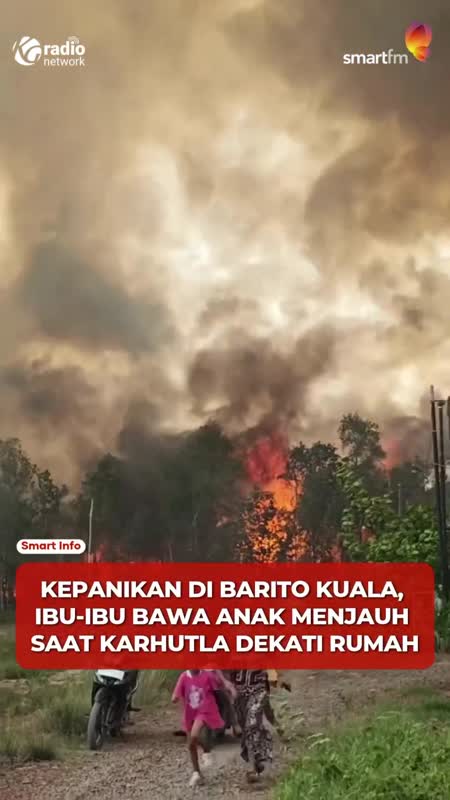 Karhutla Dekati Permukiman di Kalsel, Warga Khawatir Api Meluas #Shorts