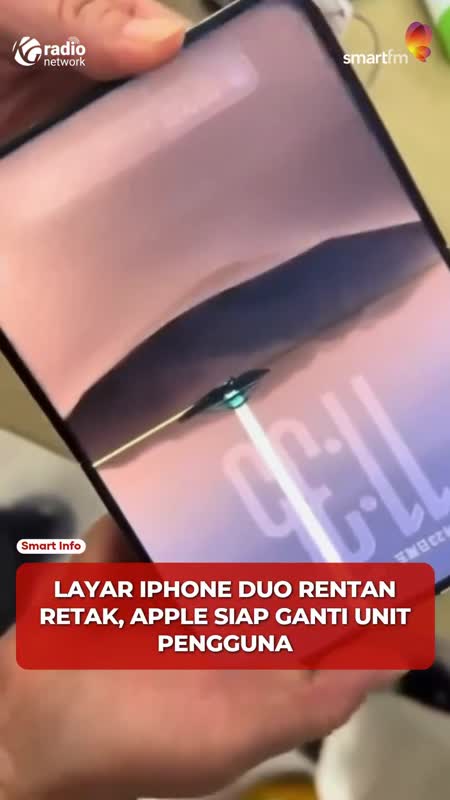 Layar iPhone Duo Retak di Garis Lipatan, Apple Akui Ada Masalah #Shorts