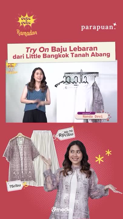 Mix and Match Hasil Beli Baju Lebaran di Little Bangkok Tanah Abang